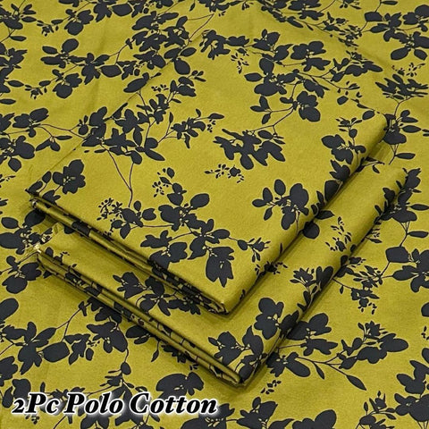 2 Pcs Women's Unstitched Printed Suit
