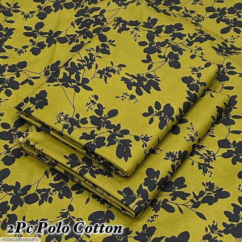 2 Pcs Women's Unstitched Printed Suit